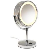 Chrome Lighted Table Top MakeUp Mirror