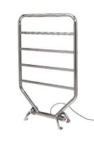 Chrome Traditional Free Standing or Wall Mount Combination Towel Warmer