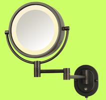 Bronze 8 Lighted Makeup Mirror
