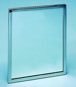 24 Inch x 36 Inch Flat Glass Mirror With Stainless Steel Frame