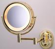 Hardwire Brass Lighted 8 Diameter Make up Mirror