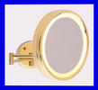 NDA Large Brass 10 Lighted MakeUp Mirror