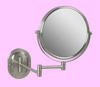 Nickel Make Up Mirror Wall Mounted Strong 7X For Makeup